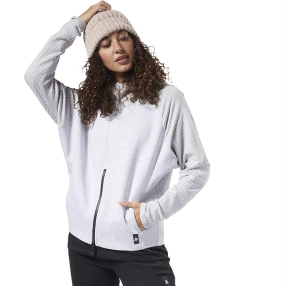 Reebok Women's TS Q4 Hoodie Sweatshirt In Size Large - Picture 1 of 12